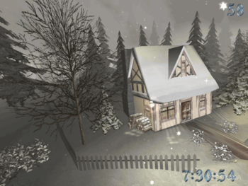 Winter 3D ScreenSaver screenshot