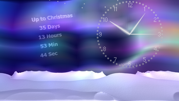 Winter Clock Screensaver screenshot