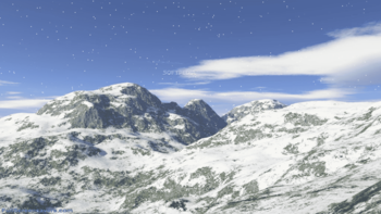 Winter Mountain Screensaver screenshot