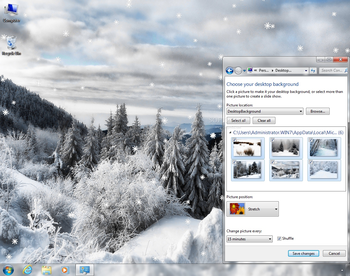 Winter White Theme screenshot