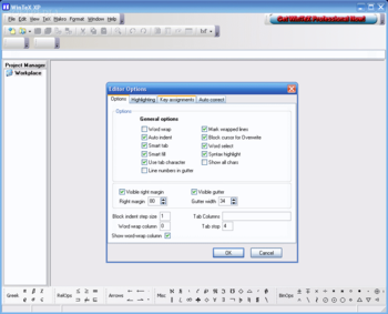 WinTeX XP screenshot 2
