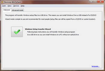 WinToFlash Lite [The Bootable USB Creator] screenshot