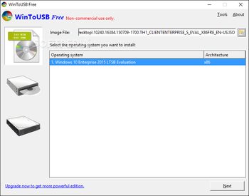 WinToUSB screenshot
