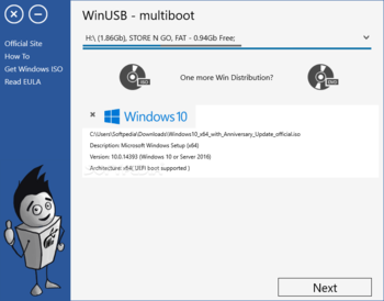 WinUSB screenshot