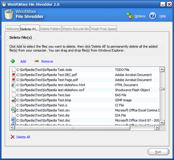 WinUtilities File Shredder screenshot 2