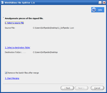 WinUtilities File Splitter screenshot 3