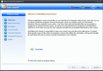 WinUtilities Free Disk Cleaner screenshot