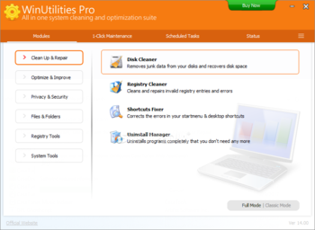 WinUtilities Professional Edition screenshot