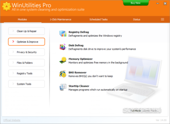 WinUtilities Professional Edition screenshot 2