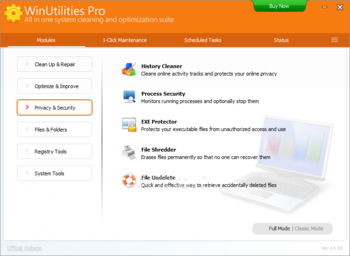 WinUtilities Professional Edition screenshot 3