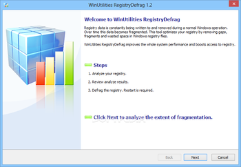WinUtilities Registry Defrag screenshot