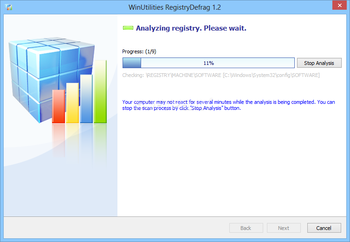 WinUtilities Registry Defrag screenshot 2