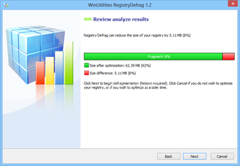 WinUtilities Registry Defrag screenshot 3