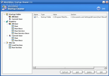 WinUtilities Startup Cleaner screenshot 2