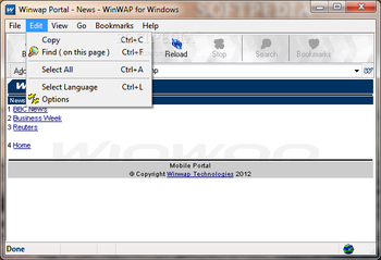 WinWAP screenshot 2