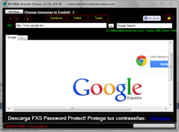 WinWeb Browser Deluxe screenshot