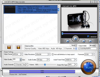 WinX 3GP PDA MP4 Video Converter screenshot 2