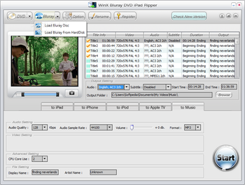 WinX Bluray DVD iPad Ripper screenshot 6
