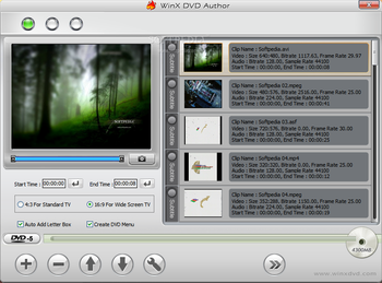 WinX DVD Author screenshot 2