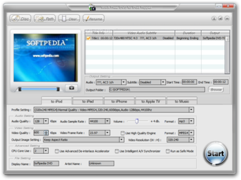 WinX DVD to iPod Ripper screenshot
