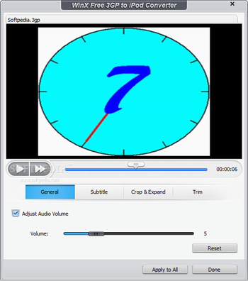 WinX Free 3GP to iPod Converter screenshot 4