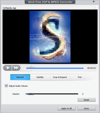 WinX Free 3GP to MPEG Converter screenshot 4