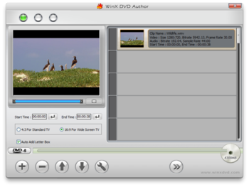 WinX Free DVD Author screenshot 3