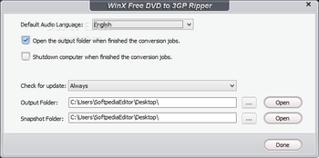 WinX Free DVD to 3GP Ripper screenshot 7