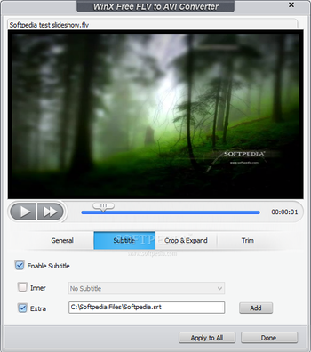 WinX Free FLV to AVI Converter screenshot 5