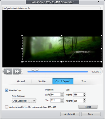 WinX Free FLV to AVI Converter screenshot 6