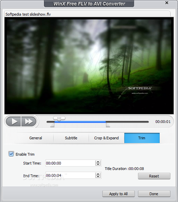 WinX Free FLV to AVI Converter screenshot 7