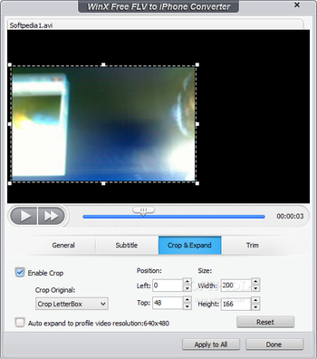 WinX Free FLV to iPhone Converter screenshot 3