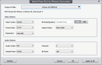 WinX Free FLV to iPhone Converter screenshot 6