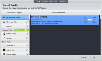 WinX Free FLV to iPhone Converter screenshot 7