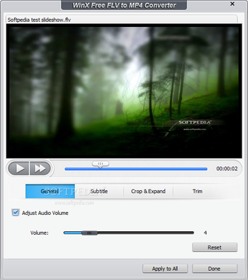 WinX Free FLV to MP4 Converter screenshot 4