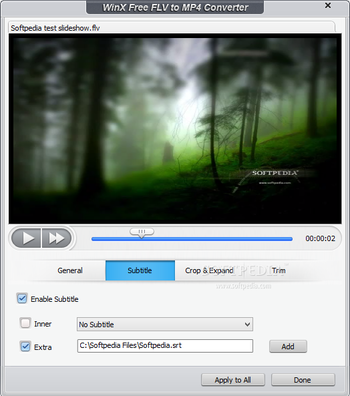 WinX Free FLV to MP4 Converter screenshot 5