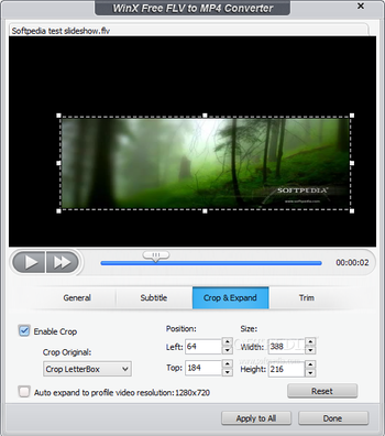 WinX Free FLV to MP4 Converter screenshot 6