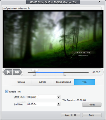 WinX Free FLV to MPEG Converter screenshot 7