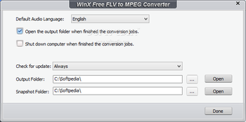 WinX Free FLV to MPEG Converter screenshot 9