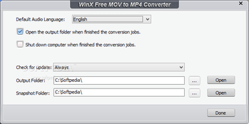WinX Free MOV to MP4 Converter screenshot 9