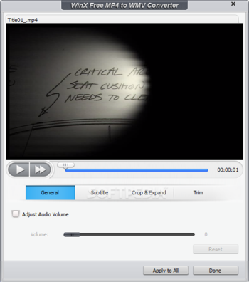 WinX Free MP4 to WMV Converter screenshot 2