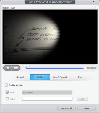 WinX Free MP4 to WMV Converter screenshot 3