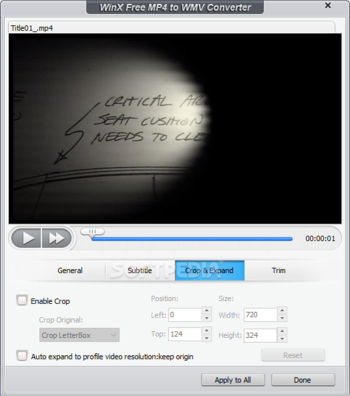 WinX Free MP4 to WMV Converter screenshot 4