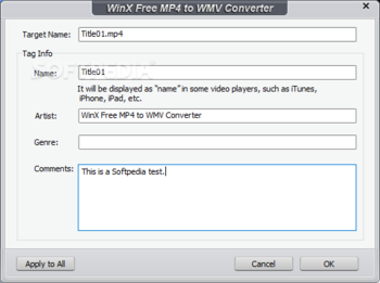 WinX Free MP4 to WMV Converter screenshot 6