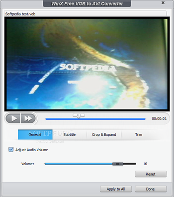 WinX Free VOB to AVI Converter screenshot 4