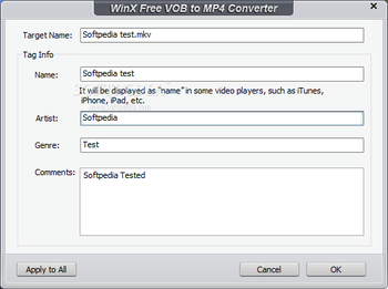 WinX Free VOB to MP4 Converter screenshot 8
