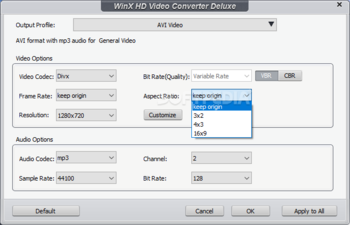 WinX Free WMV to 3GP Converter screenshot 2