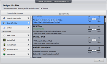 WinX Free WMV to 3GP Converter screenshot 3