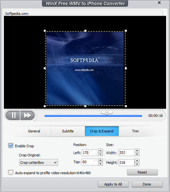 WinX Free WMV to iPhone Converter screenshot 6