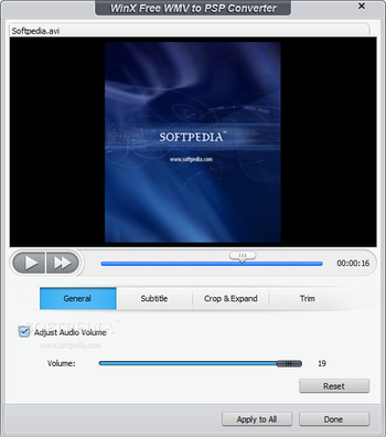 WinX Free WMV to PSP Converter screenshot 4